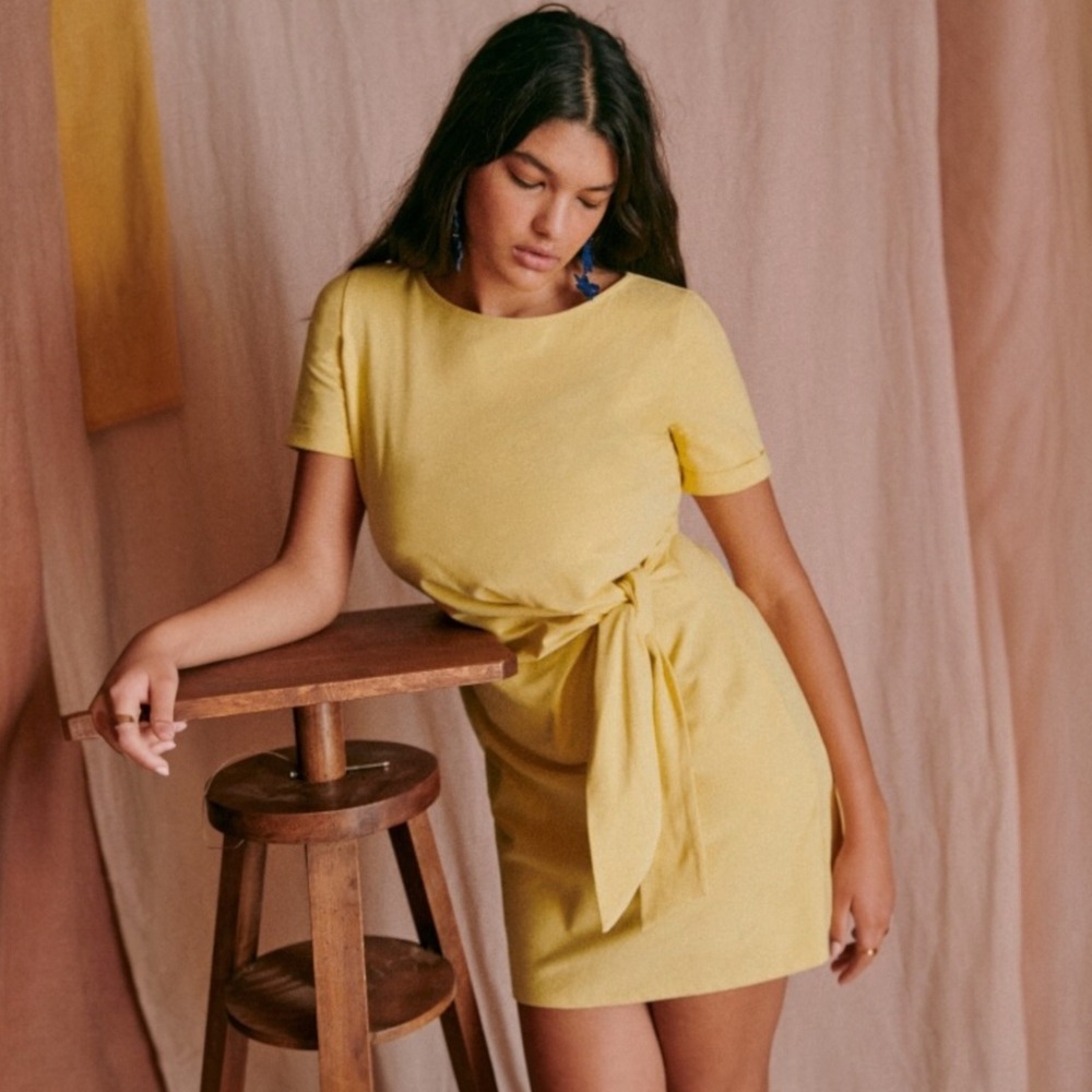 Yellow Sezane Pippa Short Dress NWT